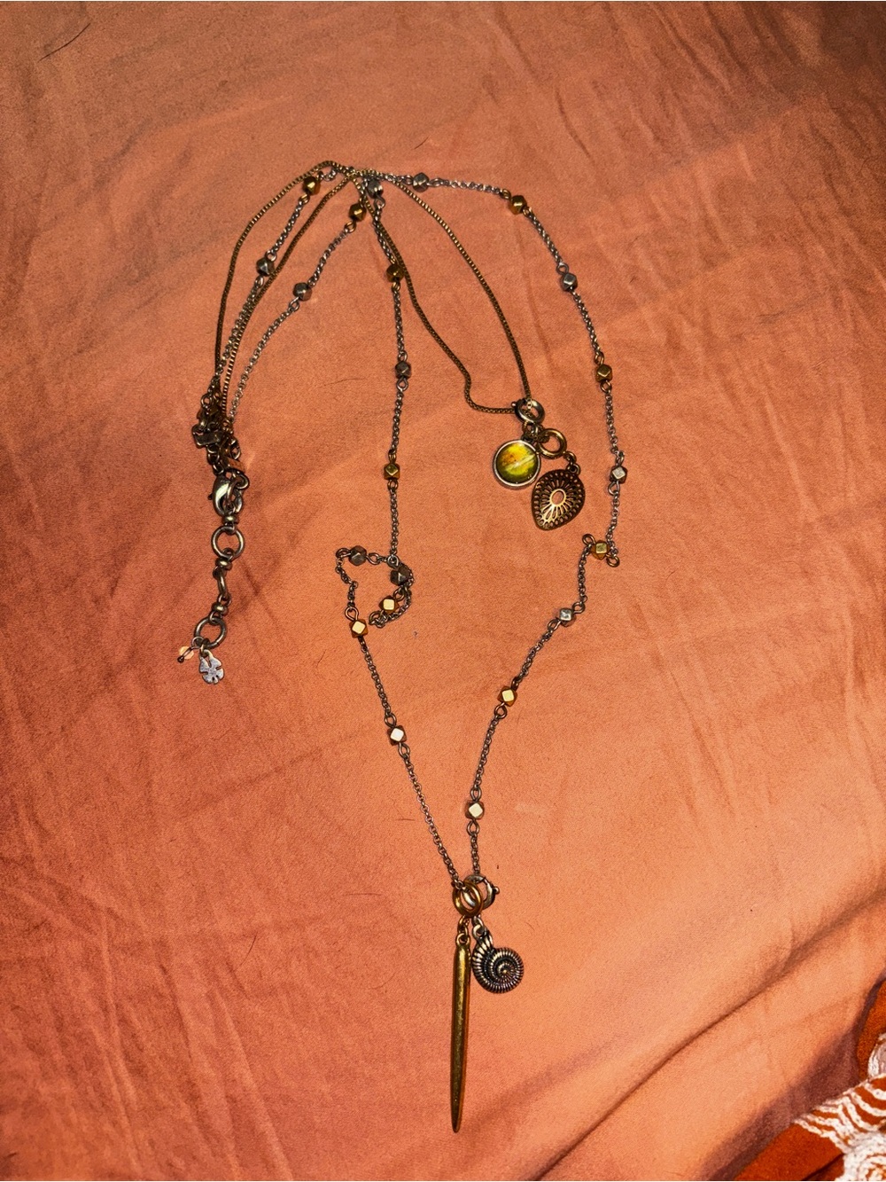 Lucky Brand Layered Pendant Necklace Trio